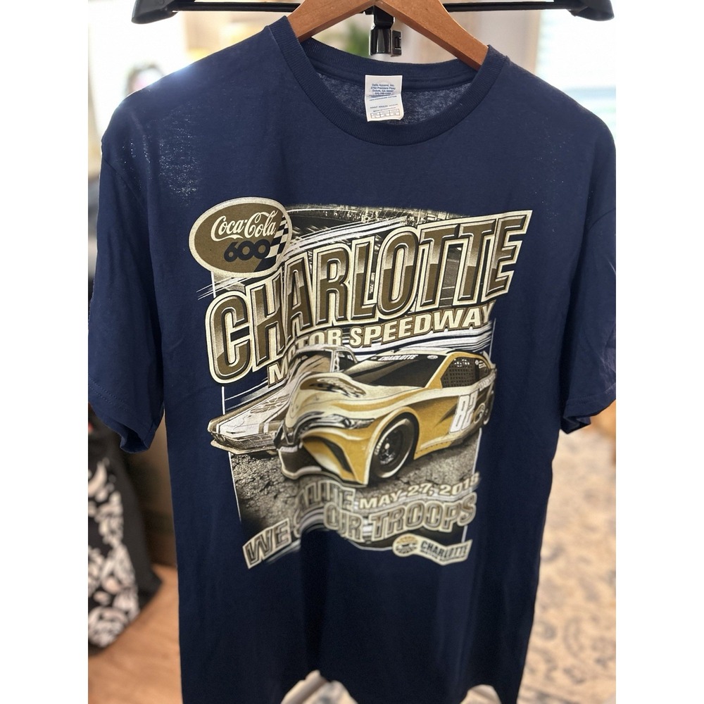Charlotte Motor Speedway 2018 We Salute Our Troops Coca Cola 600 Large Navy Blue